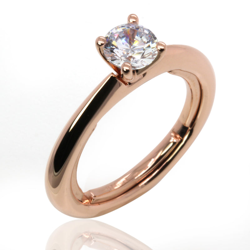 14k Gold Classic Everfit Engagement Ring