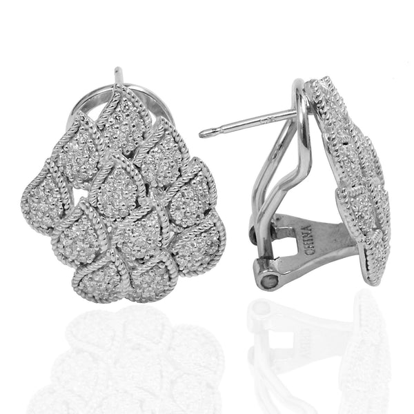 Sterling Silver & Cz Earrings