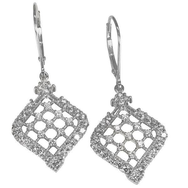 14k Gold & Diamond Filigree Earrings