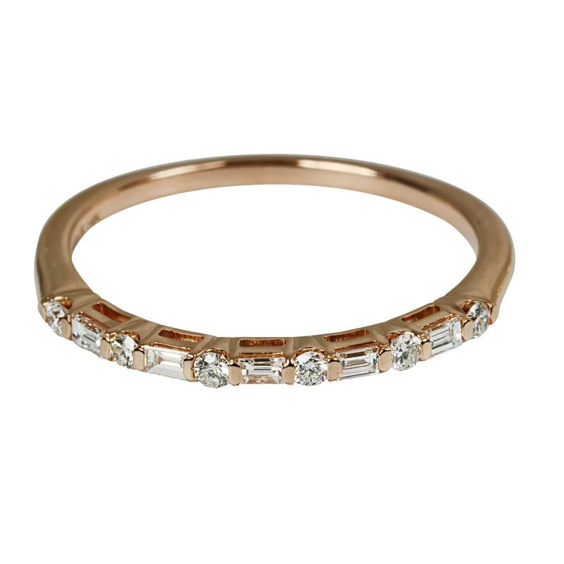 14k Gold Diamond Stackable Ring