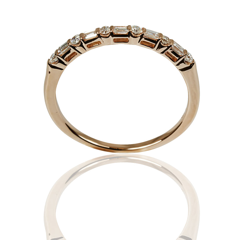 14k Gold Diamond Stackable Ring