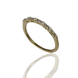 14k Gold Diamond Stackable Ring