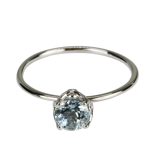 14k Gold Aquamarine Ring