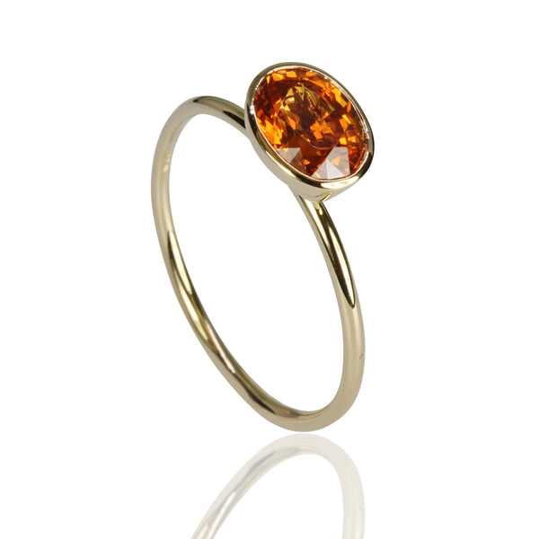 14k Gold Spessartite Ring