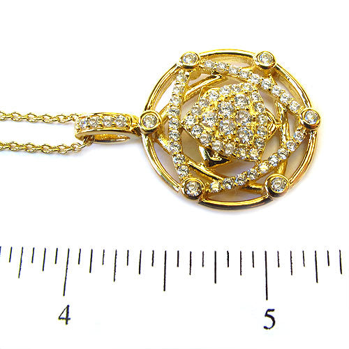 SS & CZ Star of David Pendant Necklace