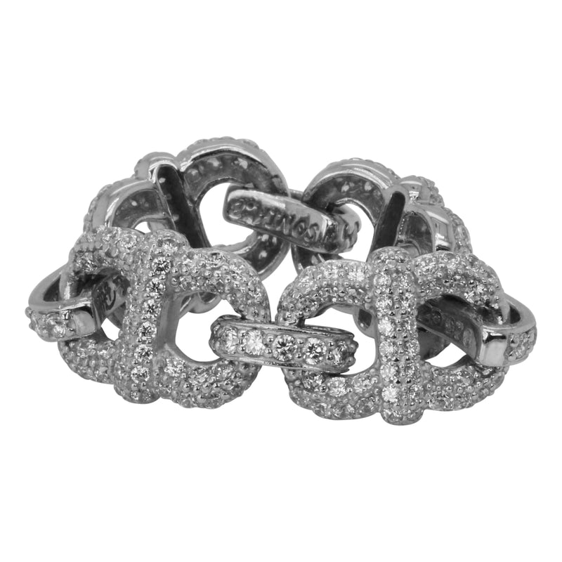 SS & CZz Flex Chain Ring