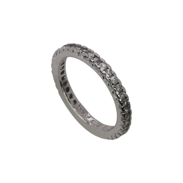 SS White Zircon Eternity Ring