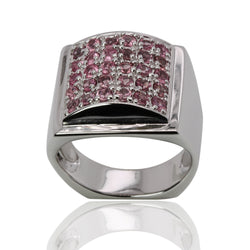 SS Pink Tourmaline Ring