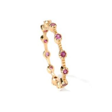 18k Gold Ruby Stackable Ring