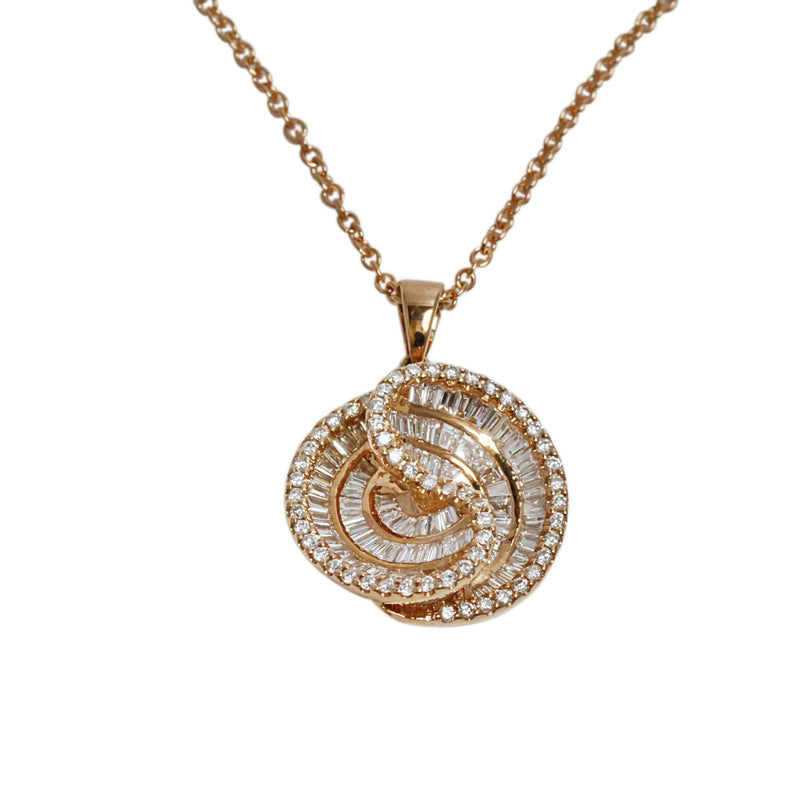 18k Gold & Diamond Pendant Necklace
