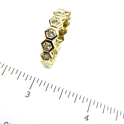 14k Gold Flex Diamond Stackable Ring