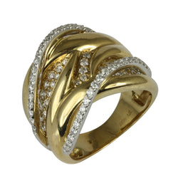14k Gold Diamond Comtemporary Ring
