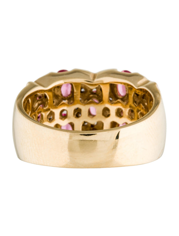 14k Gold Pink Spinel & Diamond Ring