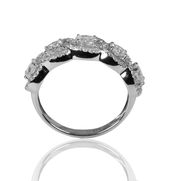 14k Gold Oval Diamond Ring