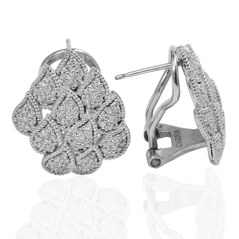 Sterling Silver & Cz Earrings