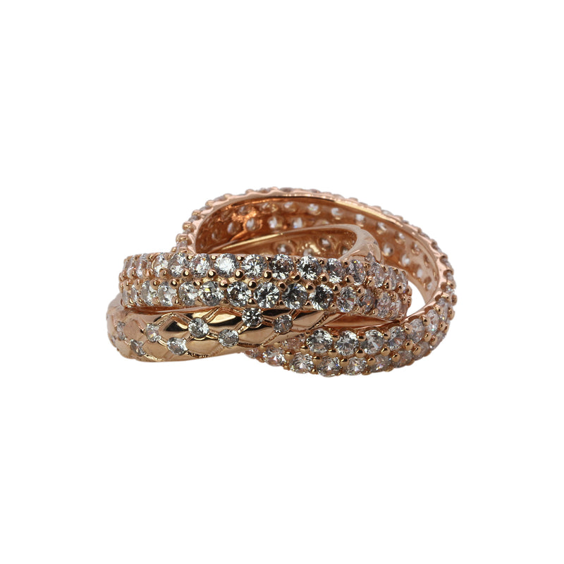 SS Rolling Band Trio Ring