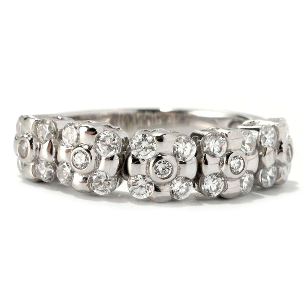 Platinum Plated SS & Cz Dream Fit Ring